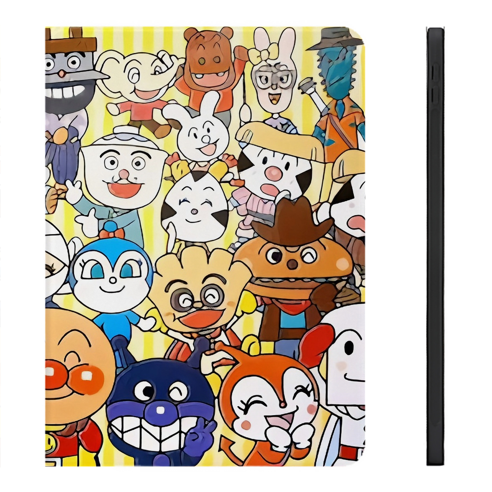 （画像用） アンパンマン Anpanman IPadケース ペンホルダー付き ブックスタイルデザイン